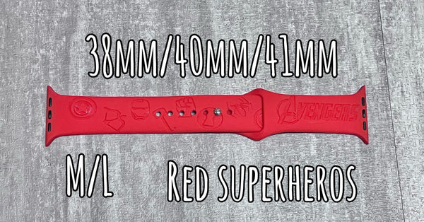 Red Superheros M/L 38/40/41