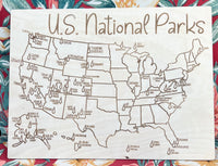 US national Park map