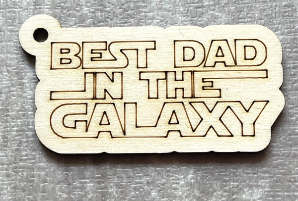 Best dad in the galaxy Keychain