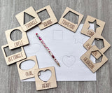 Trace&Match Shape Card set 10ct