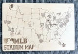 Major League Sports stadium map